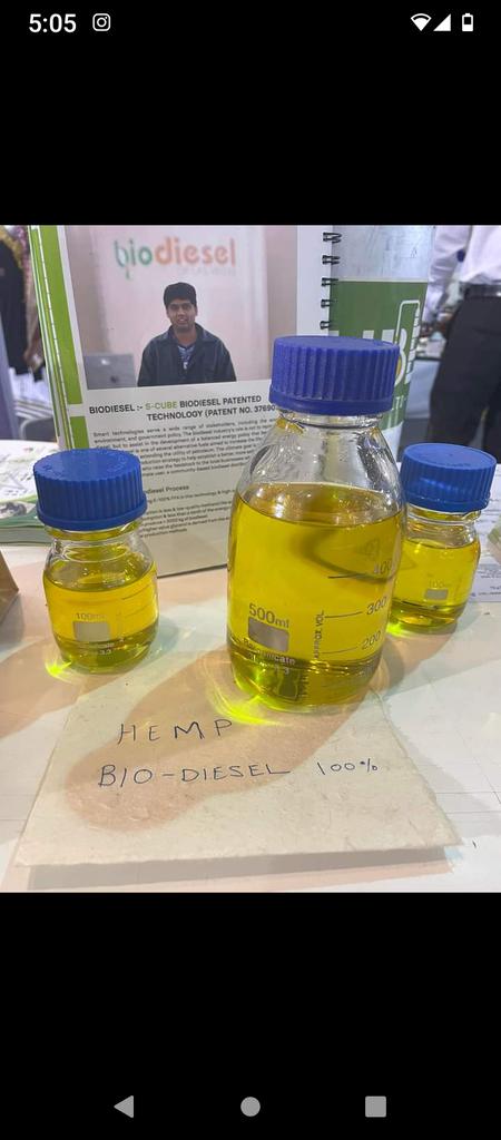 MightyM55070329's tweet photo. 1) This Hemp fuel was used to run a Toyota. The car was driven 320 kms (198.839 miles) and ran smoothly, and the AWEGA GREEN Technologies,LLP Inc. team arrived safely and on time to the India Hemp Expo.
#hempfuel #hempengineering #awega #cáñamo #hempproducts https://t.co/IWzuNVTj5v