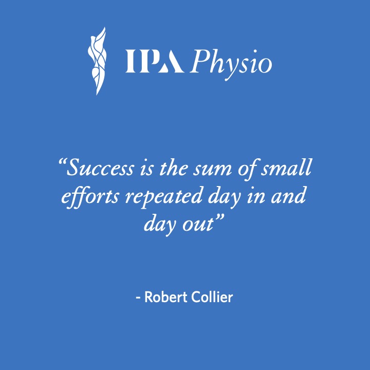 IPAPhysio's tweet photo. The key to success is #grit, #determination, and consistency. Whether as a patient trying to rehabilitate, an athlete trying to push the boundaries of their own physical capabilities, or a #physicaltherapist aspiring to be the best at solving complex patient presentations. https://t.co/VesKrRK6SV