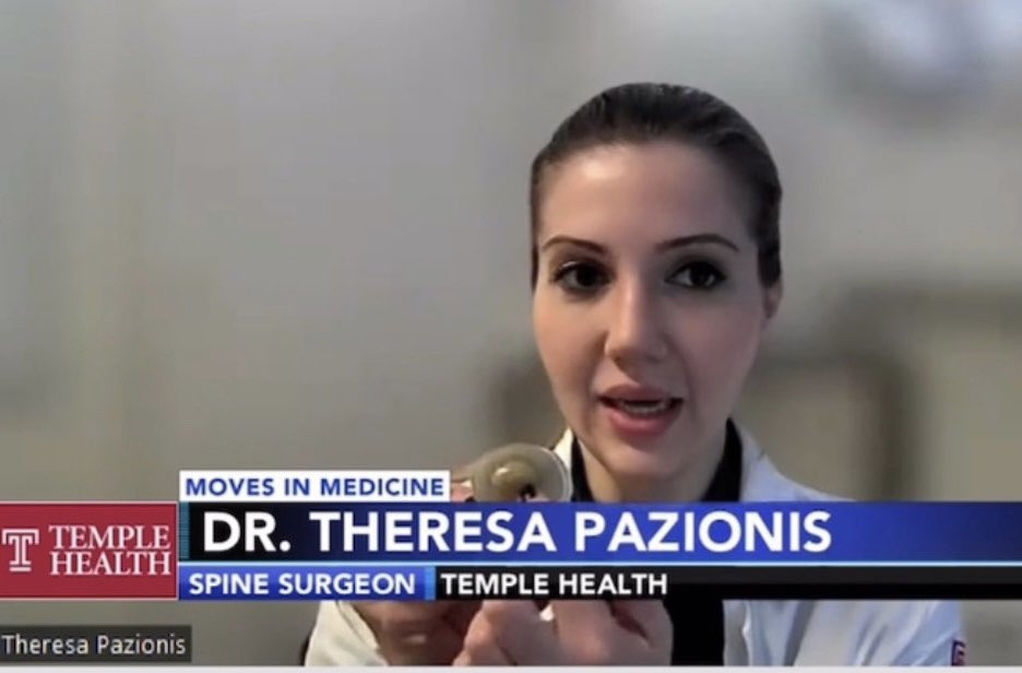TPazionis's tweet photo. Check out the Temple Spine Team #movesinmedicine @6abcactionnews special on #spine health, #exercise and when spine surgery is necessary.  #linkinbio #spinesurgery #backpain #scoliosis #spinesurgeon #neurosurgery #orthopaedicsurgery #ortho #health #fitness #philadelphia https://t.co/3f9Ud7sjuG