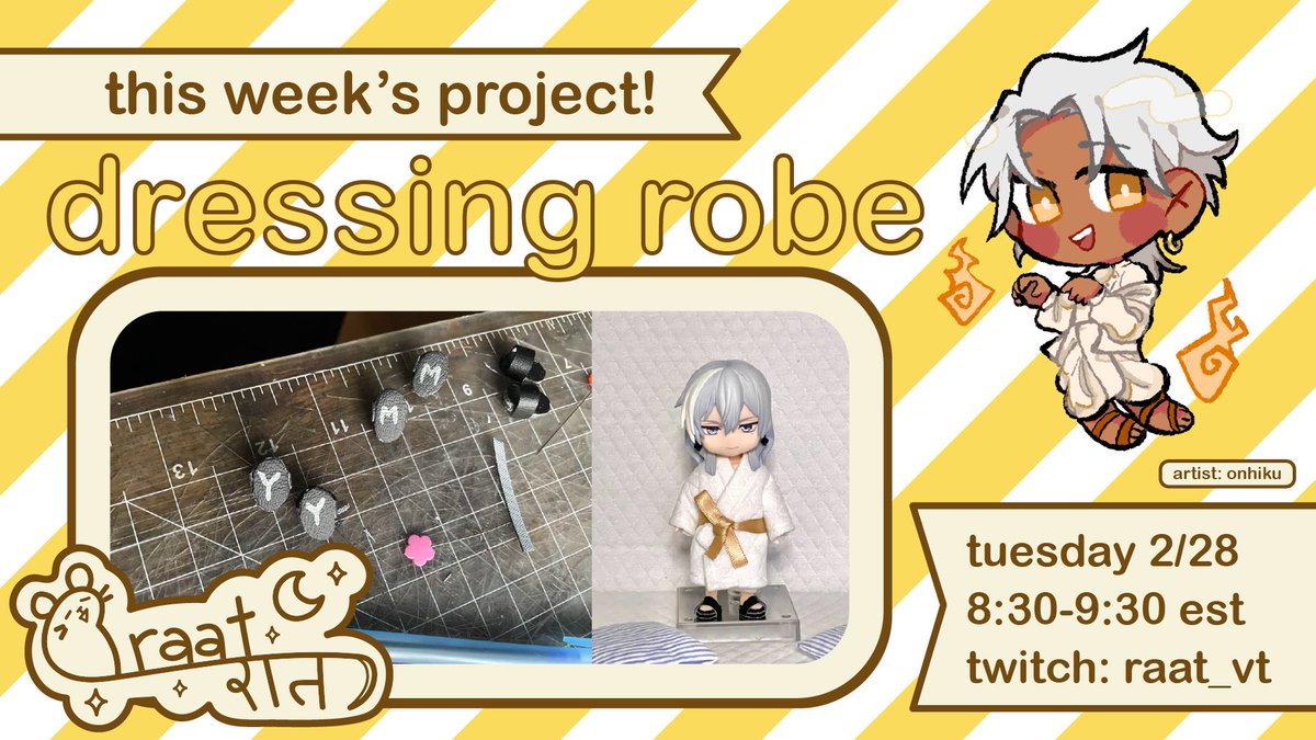 raat_vt's tweet photo. hello hello! 🐭✨
having a impromptu mini stream in a bit to test my settings and make a little project! anyone interested pls join me in the link below ehehe~🐭✨ https://t.co/kb3XS1ls79