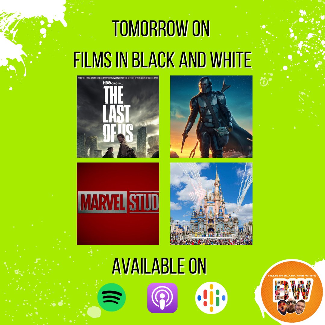 TOMORROW ON THE PODCAST
This is a real hodgepodge podcast, as we are discussing The Last of Us, Disney World, the Mandalorian, and so much more! LISTEN TOMORROW, wherever you get your podcasts! linktree.com/filmsinblackan…