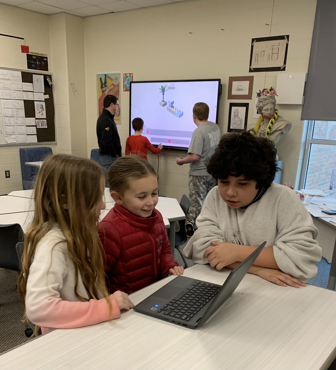 hartingsteach's tweet photo. Very proud of how well these seventh grade students prepared for and hosted a Coding activity for the IHSD STEM night. @IHMiddle https://t.co/YwUCO9U3Pd