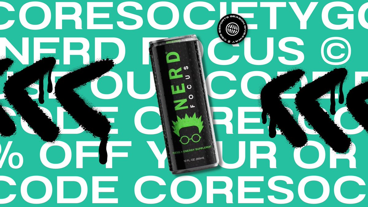 Use our code CORESOCIETYGG for 15% off your order at nerdfocus.com and get your energy for the next match! ⚡️