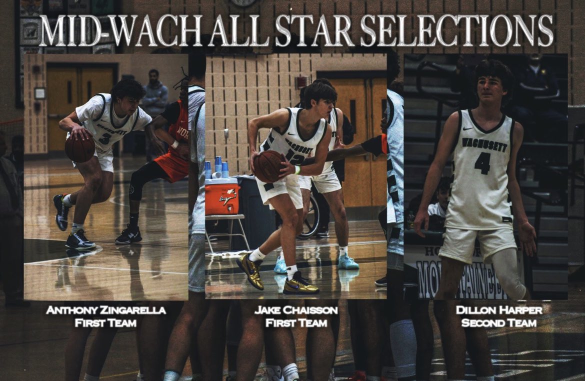 ⭐️⭐️⭐️Congrats to Anthony Zingarella, Jake Chaisson and Dillon Harper on being named Mid-Wach A All Stars ⭐️⭐️⭐️