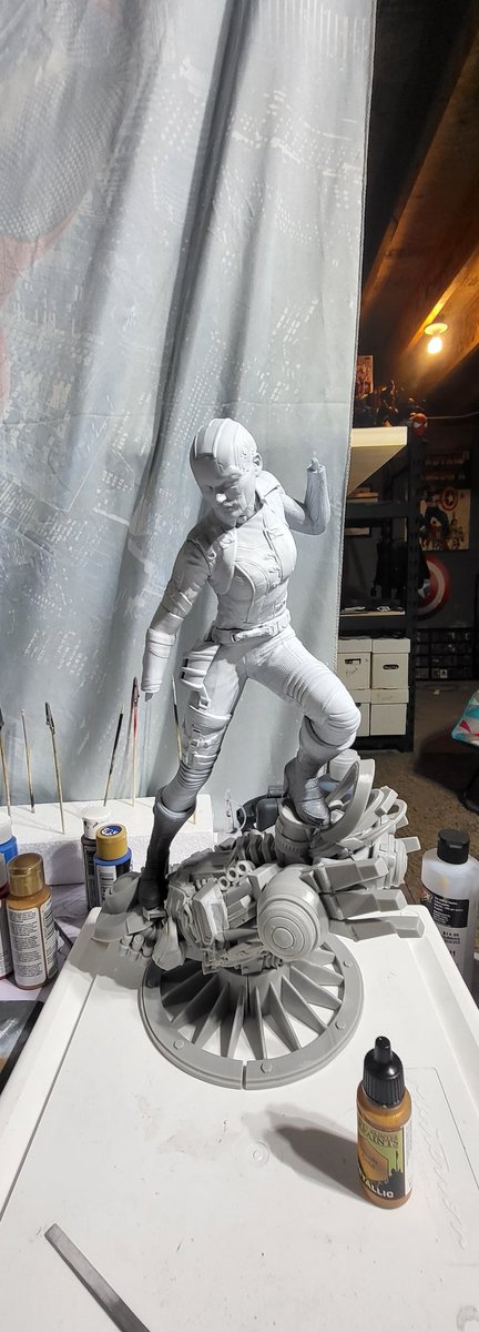 Started nebula #GuardiansOfTheGalaxy 
#wicked3d gonna try #armypainter #speed paints and other mediums by them #airbrush