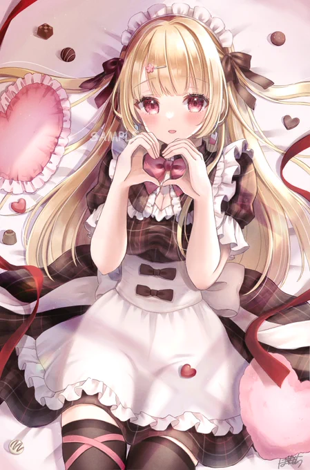 報告遅くなりましたが、Vtuber風花りん様のバレンタイングッズ用イラストを描かせていただきました!グッズ残り僅かなので、ぜひ早めにお買い求めくださいーー  