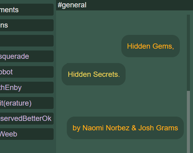 NorbezJones's tweet photo. The members of the Hidden Gems Of Poetry Group are close. But heartbreaking news could mean the end of things as they know it.
My #seedcomp game is up! I wrote it, and the amazing Josh Grams programmed it! Give it a play!
https://t.co/v5wDykP8EF https://t.co/E6Erjakmlg