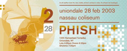 LivePhish's tweet photo. Today In Phish History #Phish40 

Phish at Nassau Coliseum, Uniondale, NY 
2/28/2003

🎶: https://t.co/UwdfGKU0go https://t.co/Au90byo374