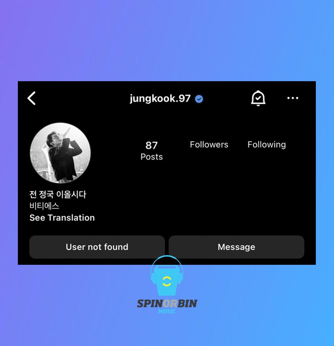 BTS’ Jungkook has deleted his Instagram account. “I deleted my Instagram account. It wasn’t hacked. I just deleted because I wasn’t using it much… So don’t worry!”