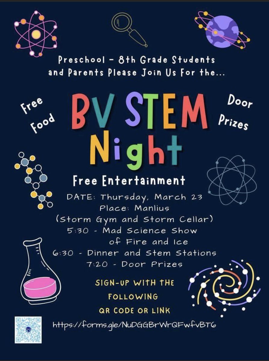 Looking forward to our STEM night! Hope you can join us!!