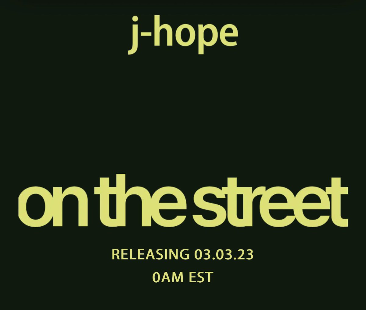 📌 Faça o pre-save de #OnTheStreet do #JHOPE (@BTS_twt) Já sai nessa sexta, B-ARMY! Vamos nos preparar já garantindo o pre-save no single e compartilhando com mais armys #ONTHESTREETBYJHOPE #JHOPE_ON_THE_STREET 🔗 presave.umusic.com/j-hope-on-the-…