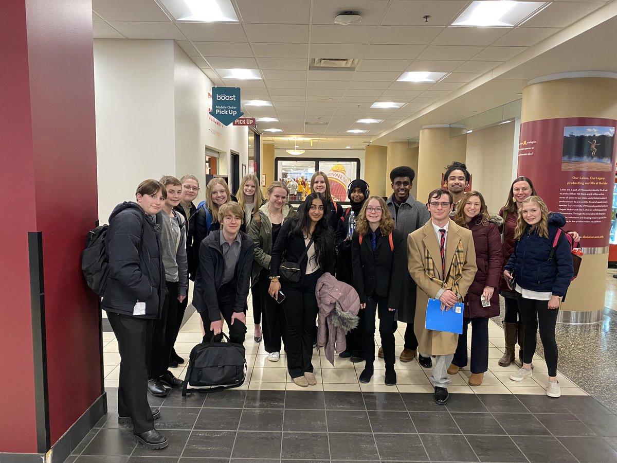 PLModelUN's tweet image. PLHS Model UN students attended their annual spring conference today at the University of Minnesota.