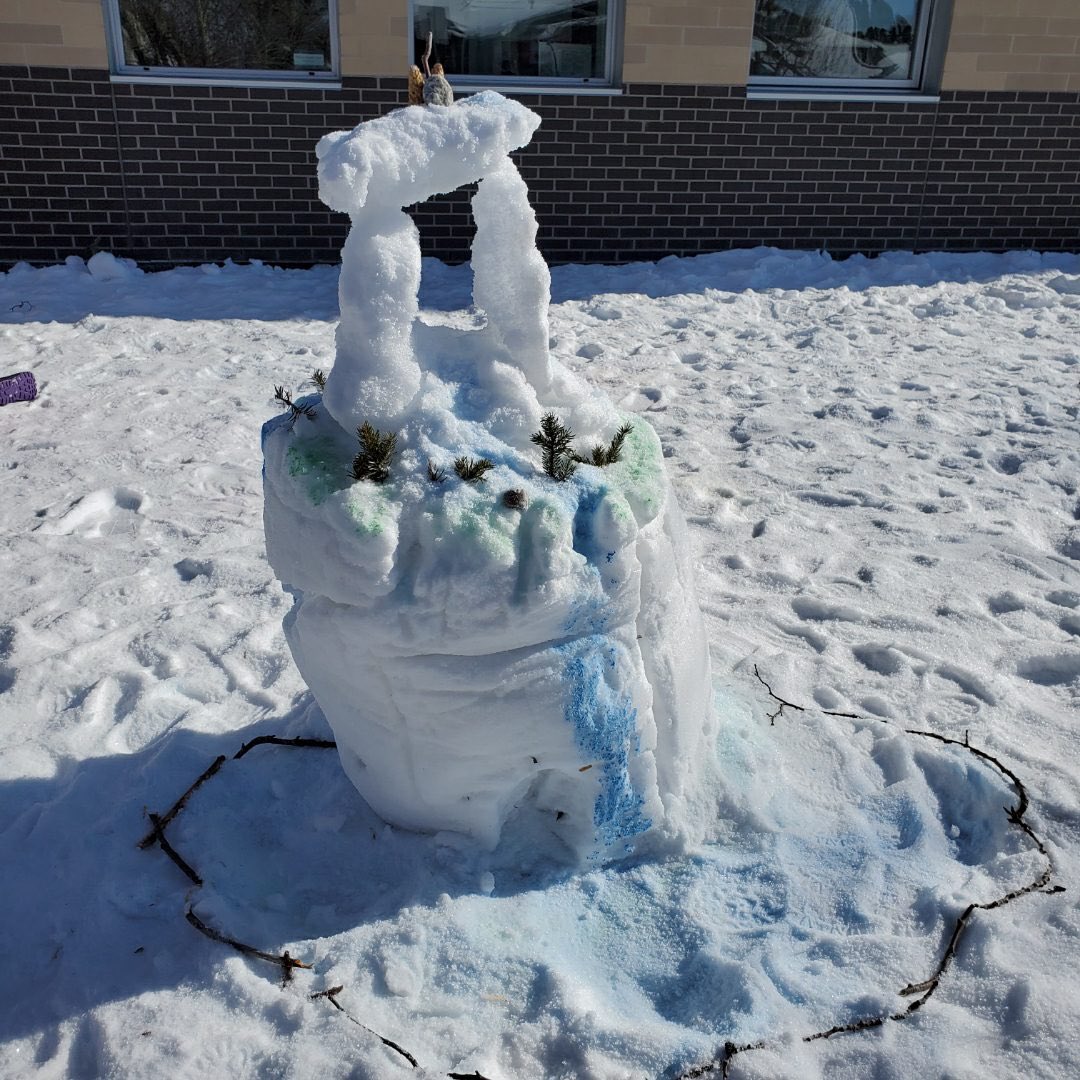 ⛄️#lastsnowmanwinnipeg 
Welcome to Inukshuk Paradise! 
Students used collaboration, creativity, communication, critical thinking and enjoyed our winter climate!
For every posting, money is donated to climate change initiatives!🌍