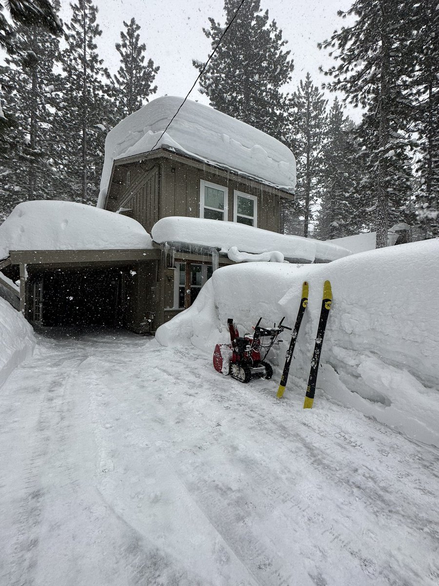 We’ve got a lil snow in South Lake Tahoe, California.  #wearevikings