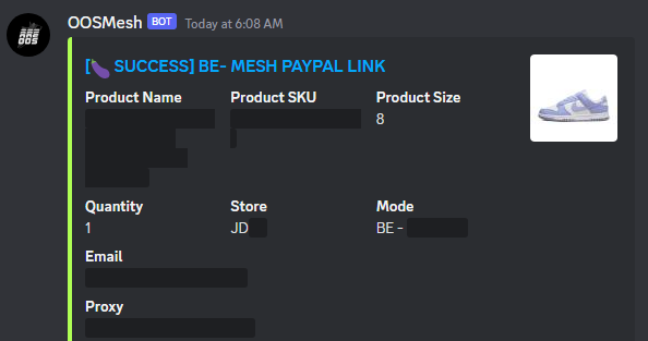 Bot: <a href="/OOSMesh/">OOS Mesh</a> <a href="/OOSMesh/">OOS Mesh</a> 
Proxies: <a href="/PorterProxies/">Porter Proxies</a> 
Group: <a href="/thesoleradar/">soleradar</a> <a href="/Synergy_io/">Synergy</a>