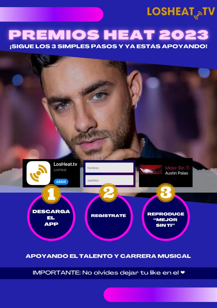 austinpalaofco's tweet photo. Reproduce Mejor Sin Ti de Austin Palao en la plataforma de https://t.co/MLKagh3M9d todos los días y a toda hora, también ponle corazon ❤ a todas sus canciones.
#AustinxPremiosHeat
#teamaustinpalao https://t.co/oTKcx8dM6i