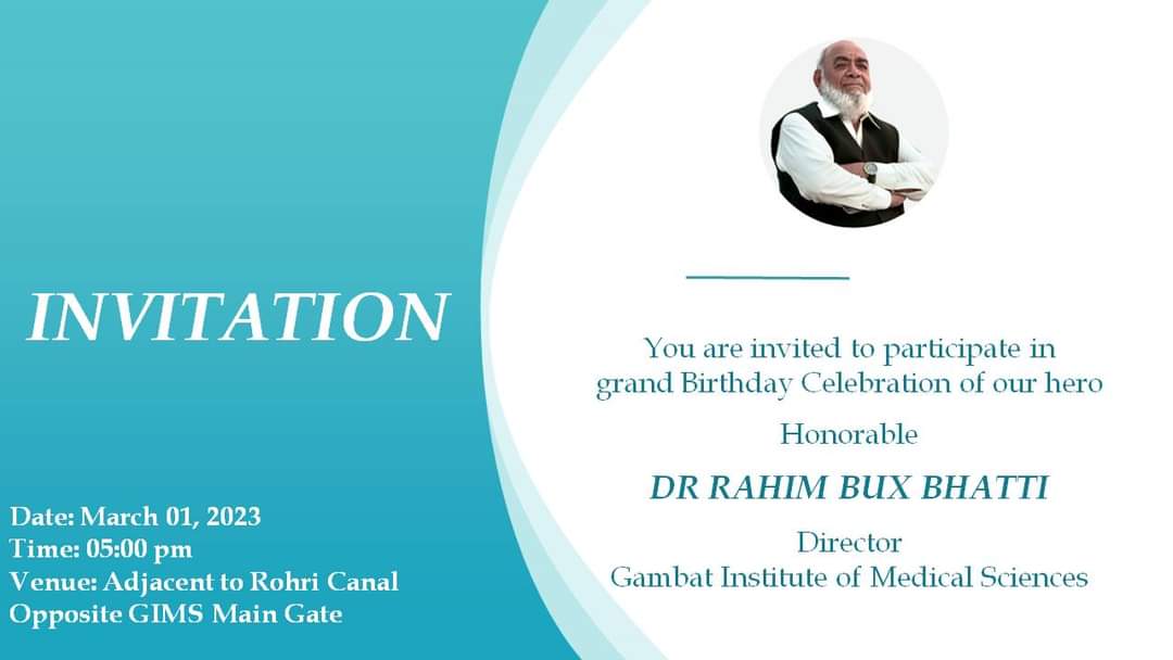 gims_media's tweet photo. Happy Birthday @DrRahimBuxBhat2  🎂 🎉 https://t.co/mQLpyjmspg