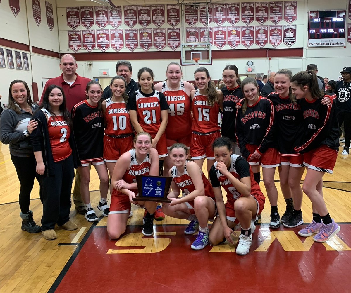 CHAMPS!  Boonton Girls Basketball brings home the State Sectional Title!  Way to go Bombers!