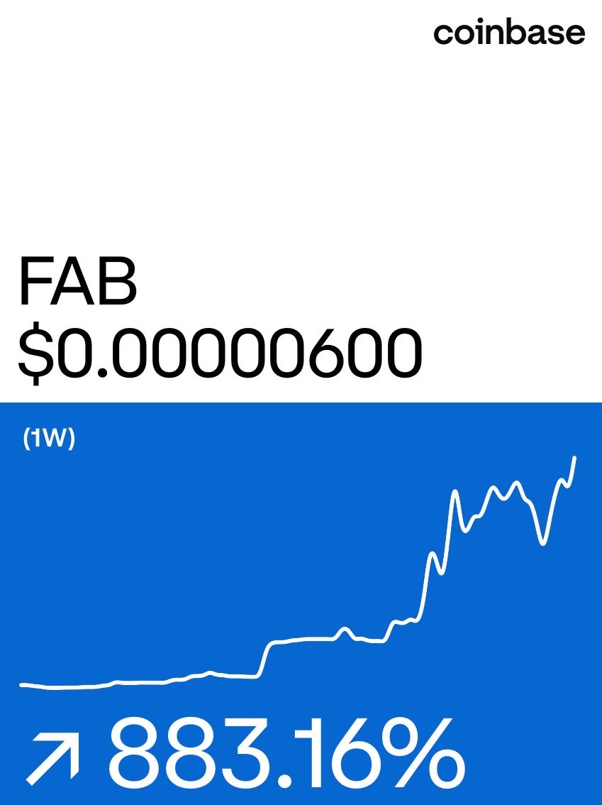 Fabric on <a href="/Coinbase/">Coinbase 🛡️</a>: coinbase.com/price/fabric?u…