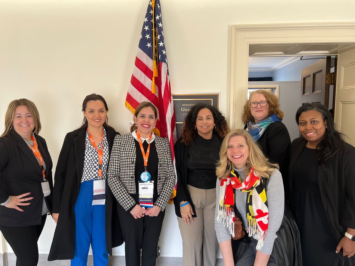 .@mdaeyc1 advocates talked with Maryam in @RepGlennIvey ‘s office about the need for sustained investments in #ece #childcare . #naeycPPF #solvechildcare