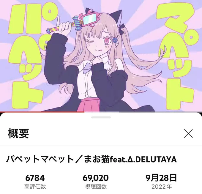 おはまおにゃ!!🐈💘

パペマペがもうすぐ70,000!!??

明日の記念配信までに達成できたら
めっちゃ嬉しいのでみんな聞いて🫶🏻💗

https://t.co/P5PSvoX2xd

#おはようVtuber 