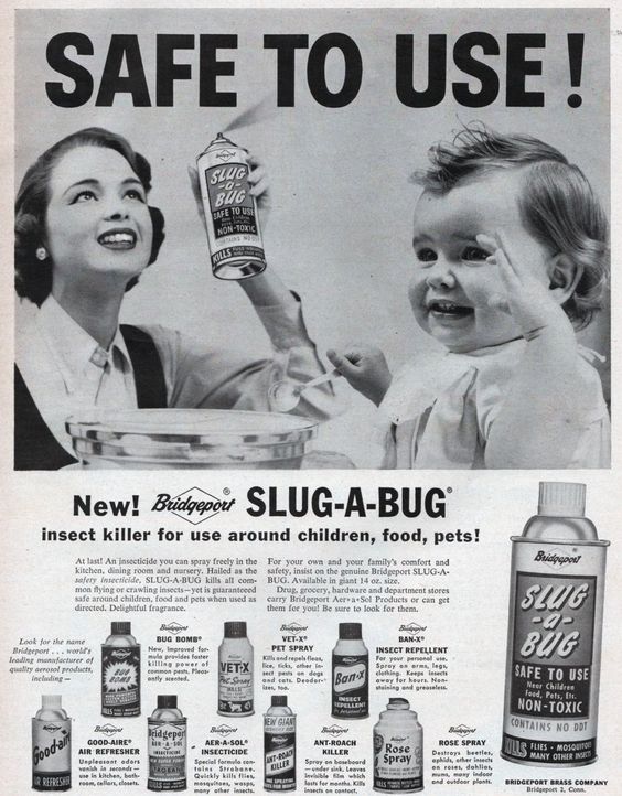 BeschlossDC's tweet photo. Insecticide marketed for use around small children as they eat their meals, 1956: https://t.co/ExAGYWAfd3