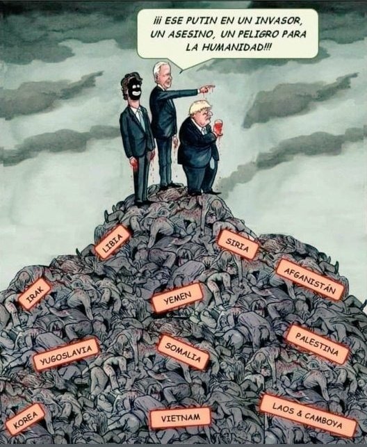 Un buen resumen sobre el cinismo de la OTAN, de la Unión Europea y de los Gobiernos de Estados Unidos.