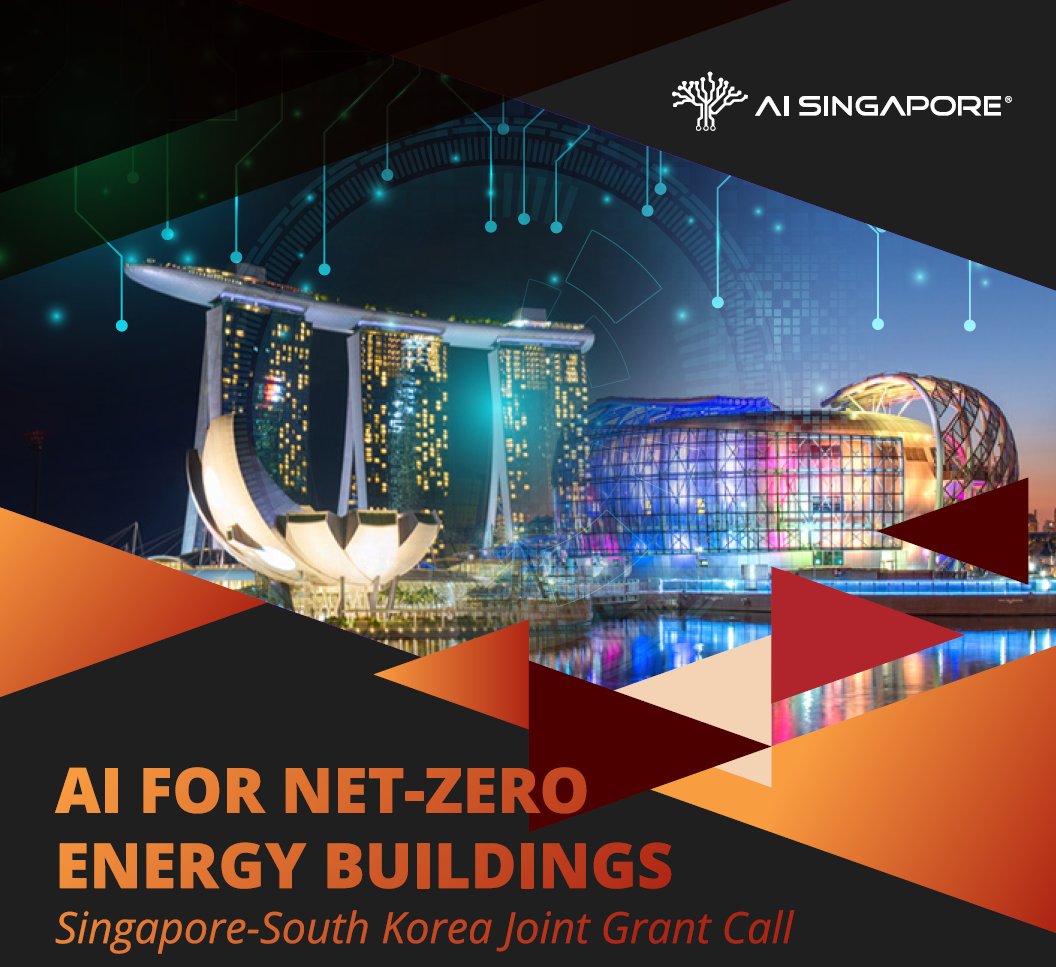AISG and the Institute for Information &amp; Communication Technology Planning &amp; Evaluation (IITP), South Korea have launched a joint grant call to provide funding for research on AI-based net-zero energy building management optimisation systems. 

aisingapore.org/.../internatio…