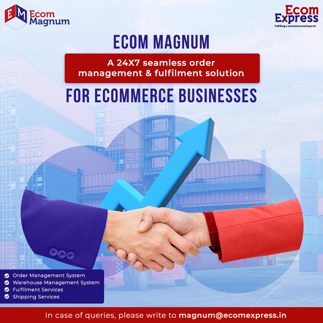 Ecom Express Official (@ecomexpress_ofc) on Twitter photo Ecom Magnum is built on learnings from 1 lakh plus online sellers who engage with us. This new solution removes the pain points for online sellers by integrating a one-stop order-to-deliver system.
Book your demo today. Write to us at magnum@ecomexpress.in
#orderfulfilment Ecom Magnum is built on learnings from 1 lakh plus online sellers who engage with us. This new solution removes the pain points for online sellers by integrating a one-stop order-to-deliver system.
Book your demo today. Write to us at magnum@ecomexpress.in
#orderfulfilment