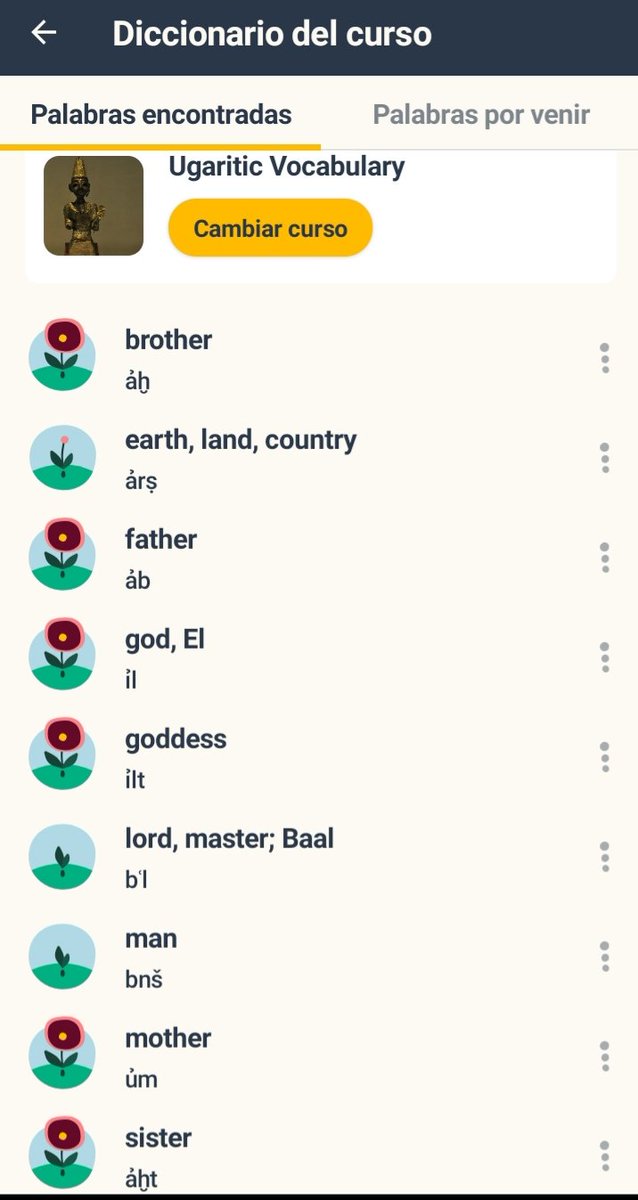 JoALandeta's tweet photo. By now, it's good to see that the first words in #Ugaritic vocabulary, using @memrise, are cognate to Hebrew words. Of course, they are both #Semitics 🤓 https://t.co/ruG4ctLsFp