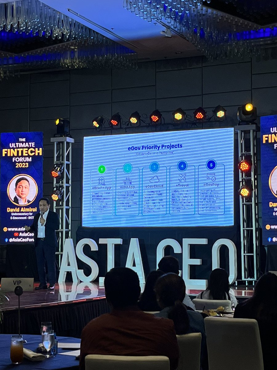 coailene's tweet image. DICT talks about the 5 priority app that they will focus. #eGovPHApp #eLGUApp #eGovCloud #eTravel #eGovPay #AsiaCEO #FinTech