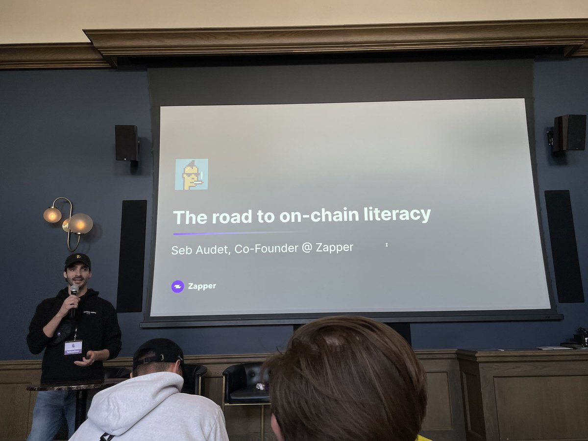 zapper_fi's tweet photo. .@PoolTogether_  thanks for hosting @sebaudet26 at PoolyCon, we had a blast! 💜 https://t.co/ogOwzngLKJ