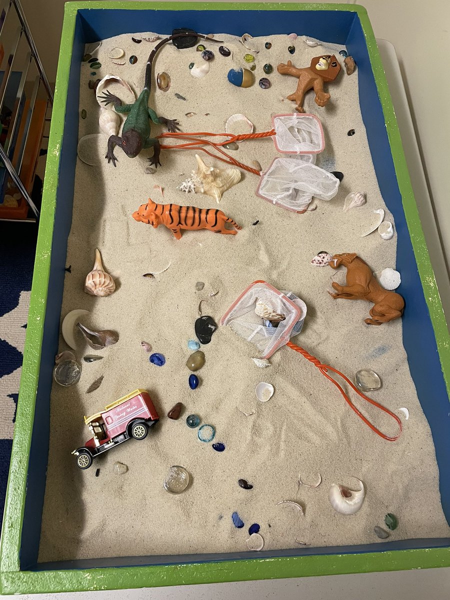 It’s a good day when you get bust out the sand tray in session #traumacounselor