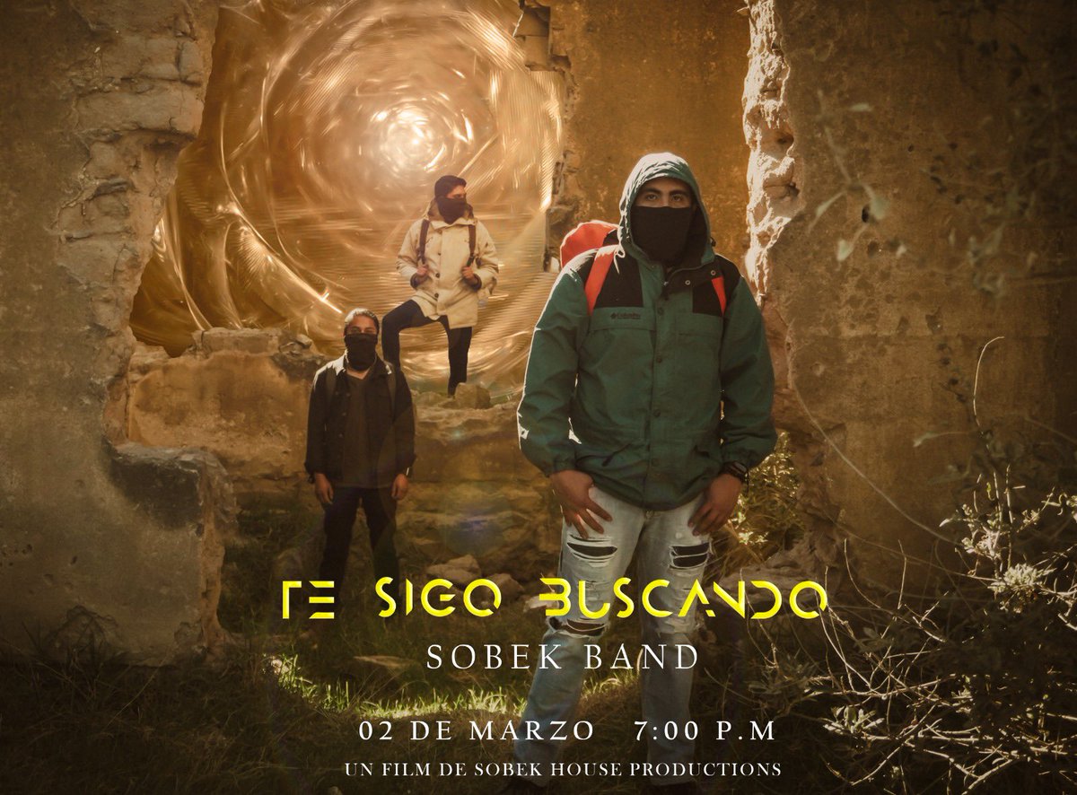 BandSobek's tweet photo. Este jueves 02 de marzo estrenamos video de nuestro nuevo sencillo “Te sigo buscando”💚🙌🏻

7:00p.m por #YouTube 

#TeSigoBuscando #SobekBand #EstrenosMusicales https://t.co/8rnCjVUdTu