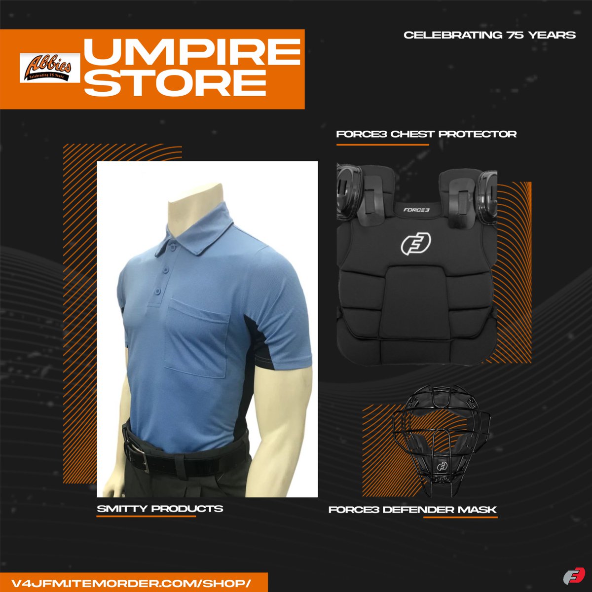 The Abbies Sports 2023 Baseball Umpire Store is once again open! We are the premier dealer of @force3progear in Western Canada. We also carry many Smitty Officials Apparel Products!

To view the store use the link in our bio or go to: v4jfm.itemorder.com/shop/home/