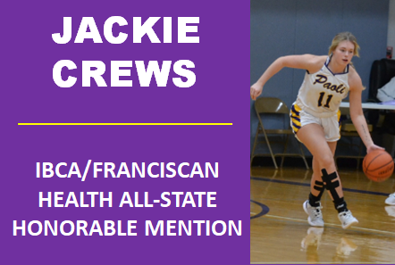 Congratulations to <a href="/crews_jacklyn/">Jacklyn Crews</a> for being named IBCA/Franciscan Health All-State Honorable Mention.  <a href="/IBCA_Coaches/">IBCA Coaches</a>