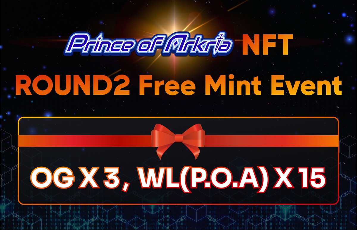 HYPERCOMIC (@hyco_official) on Twitter photo #HYPERCOMIC #Prince_Of_Arkria #ROUND 2 #Minting #Event 
 
🎁 ROUND2  OG x 3
🎁 ROUND2  WL(P.O.A) x 15
 
⏰ ~ 9th, Mar, 2023
 
1️⃣Follow
<a href="/HYCO_Official/">HYPERCOMIC</a>
@princeofarkria 
 
2️⃣Join Discord : discord.gg/HYPERCOMIC
3️⃣LK l RT l TAG 3 Friends
 
#NFT #Giveaway #FreeMints #HYPERCOMIC #Prince_Of_Arkria #ROUND 2 #Minting #Event 
 
🎁 ROUND2  OG x 3
🎁 ROUND2  WL(P.O.A) x 15
 
⏰ ~ 9th, Mar, 2023
 
1️⃣Follow
<a href="/HYCO_Official/">HYPERCOMIC</a>
@princeofarkria 
 
2️⃣Join Discord : discord.gg/HYPERCOMIC
3️⃣LK l RT l TAG 3 Friends
 
#NFT #Giveaway #FreeMints