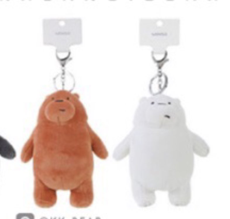 ตามหาซื้อพวงกุญแจน้องหมีสองตัวนี้ค่ะ (สนใจสีขาวเป็นพิเศษมากๆ) ใครมีอยากขายทักมาคุยกันได้นะคะ เราอยากได้จริงๆ 😭 #ตามหา #miniso #ตุ๊กตาหมี #webarebears #minisothailand
