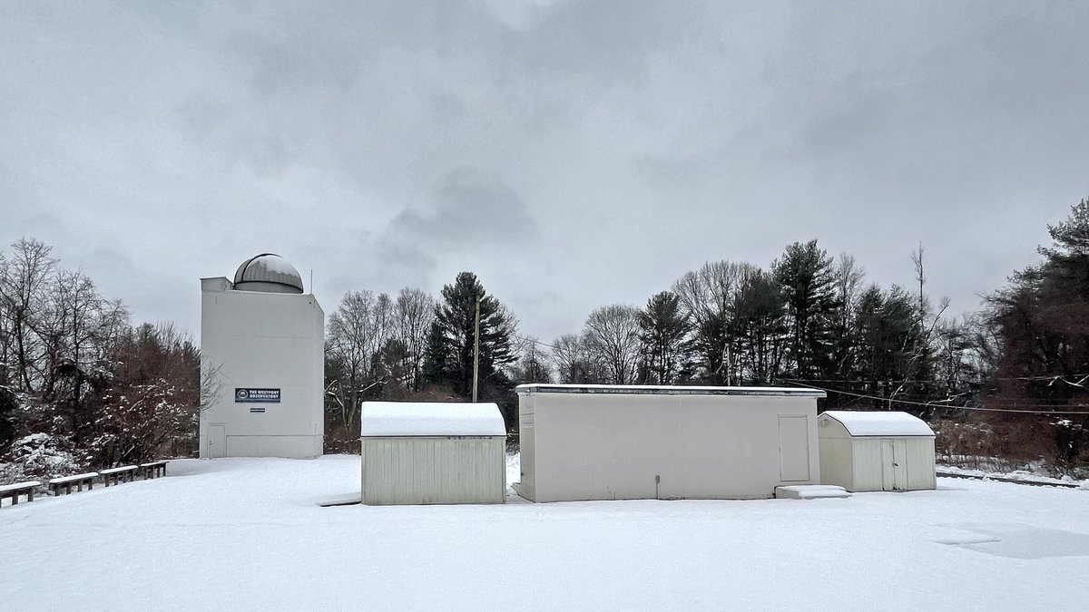 WAS President Shannon Calvert, who was up at the #WestportObservatory to shovel out after we received about 4' of snow today, captured this beautiful shot of a white campus.

#WestportCT #Westport #NewEngland