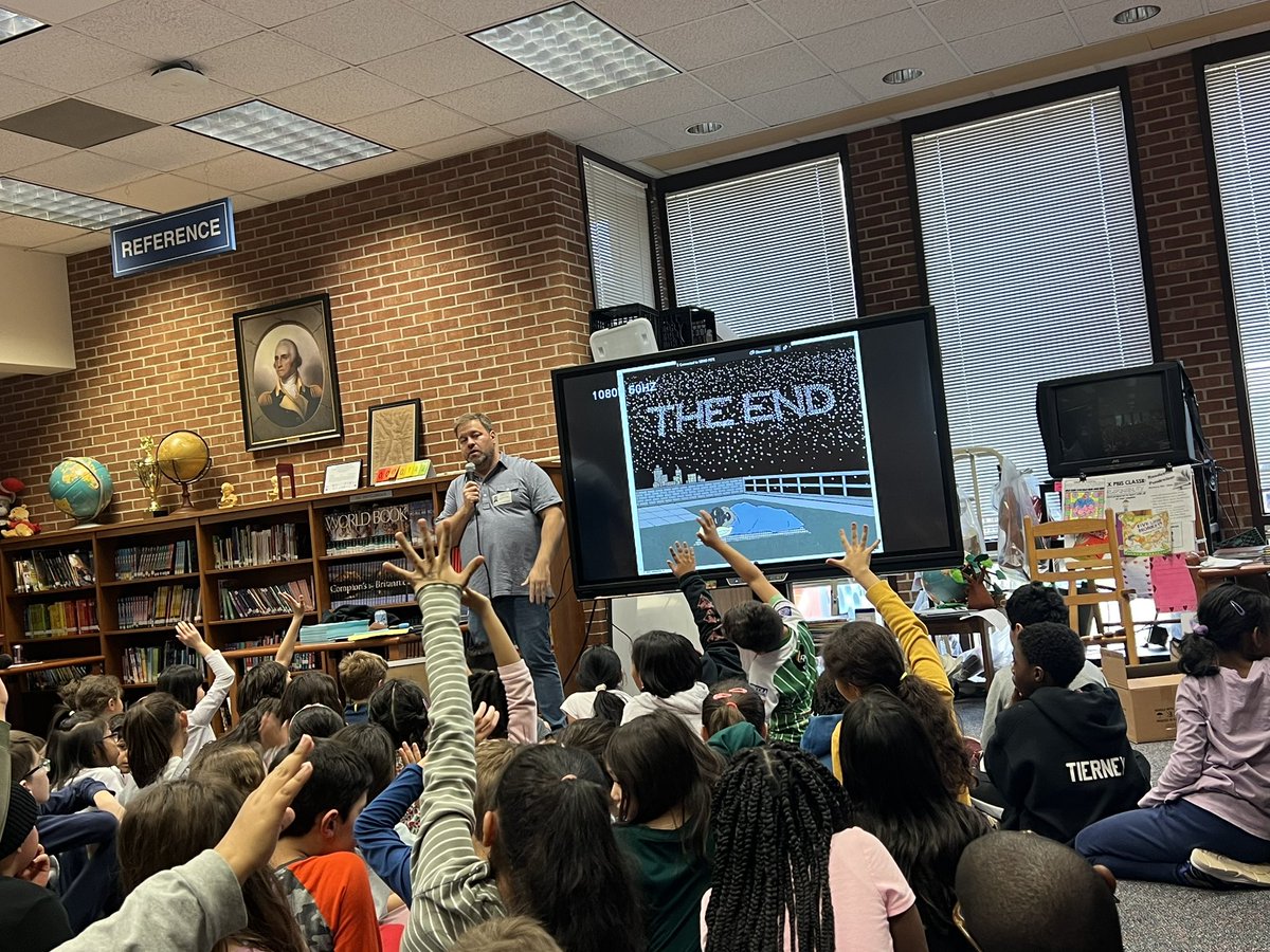 We had an author visit from Jonathan Miller and we loved it! We got to learn all about how The Adventures Of Sammy was created. The coolest part for my class was how he makes his illustration from pieces of paper!!! So impressive🤩 @PotowmackES #EaglesDeserveIt23