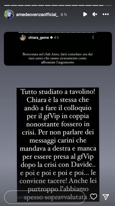LilithEvaMarani's tweet photo. Davide viene dalla scuderia della De Filippi e può non piacere ma lei nei suoi programmi non ha mai accettato persone cattive o arriviste . DAVIDE SMETTI DI FAR DA MANGIARE E FREGATENE DI TAVASSI E DELLA SUA ARROGANZA #gfvip https://t.co/D6myEVKWLm