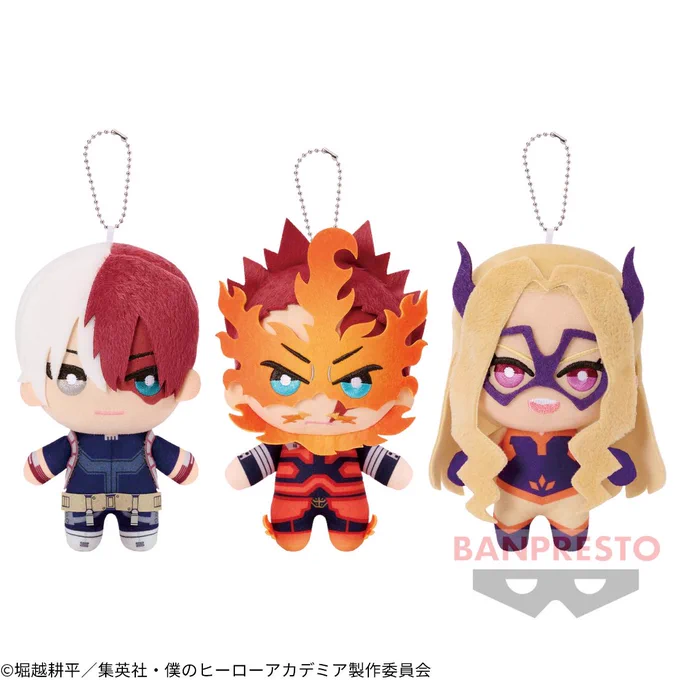 No more figures but they announced new plushies sets  (latest Mt. Lady set)-Nitotan (Deku will probably get an update)-New bear plushie (no ref)-And a new series of Tomonui called Gyuttomonui. They seem to be bigger plushies. 