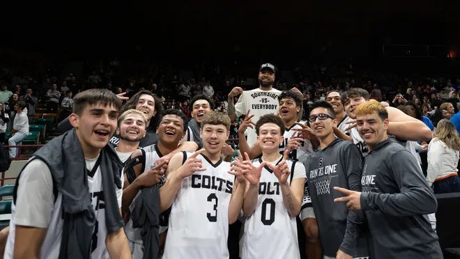 Hey <a href="/Tpstreets/">Tim Patrick</a>! If you’re in town and want to join us for brunch and a game, your favorite squad <a href="/PuebloSouthBB/">Pueblo South Boys Basketball</a> is headed back to the Denver Coliseum at 10:15am on Thursday in the 5A <a href="/CHSAA/">CHSAA</a> Great Eight.

We’ll bring you some famous Pueblo chile breakfast burritos and new gear!