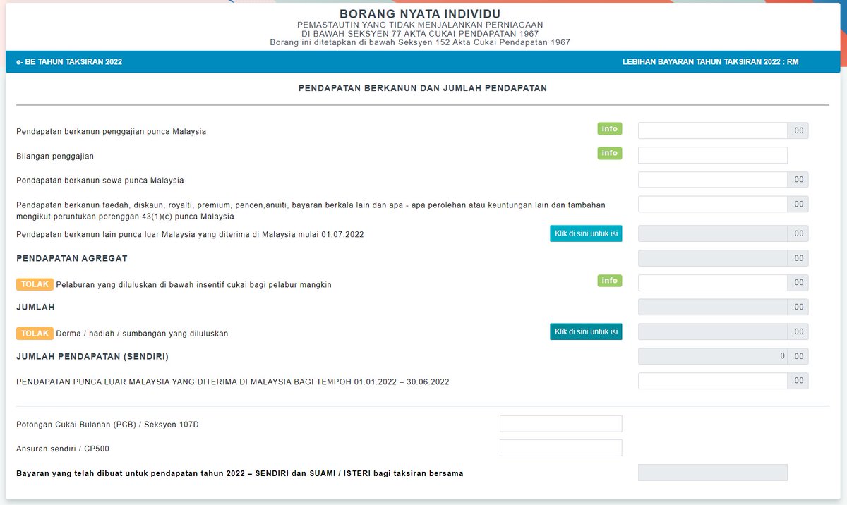 kewangangraduan's tweet photo. e-Filing Bagi Tahun Taksiran 2022 https://t.co/vihLDsneGW