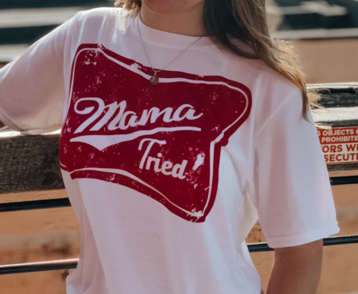 fidgeyray's tweet photo. MAMA TRIED ⚡️

https://t.co/ItvtAnex73

#mamatried #graphictee #punchy #punchystyle #cowgirlstyle #cowgirl #southerngirl #westernfashion #westernboutique #boutiqueshopping https://t.co/A6L5uSFe3g