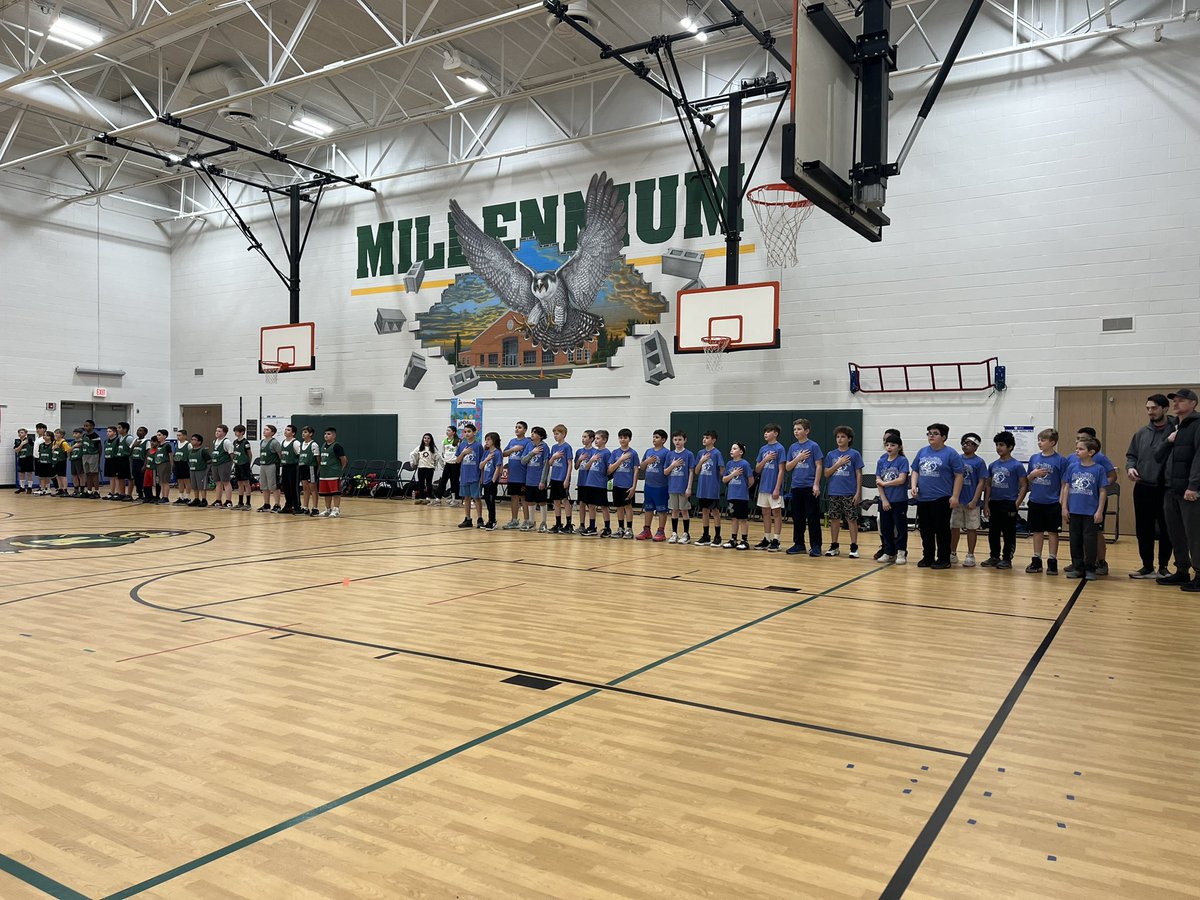 ChallengersMcA's tweet photo. Let’s go Challengers!! It’s our first basketball game of the season at Millennium. We love seeing our players so excited! #KirbyONE40 #McAuliffeProud https://t.co/lNqifvzezo