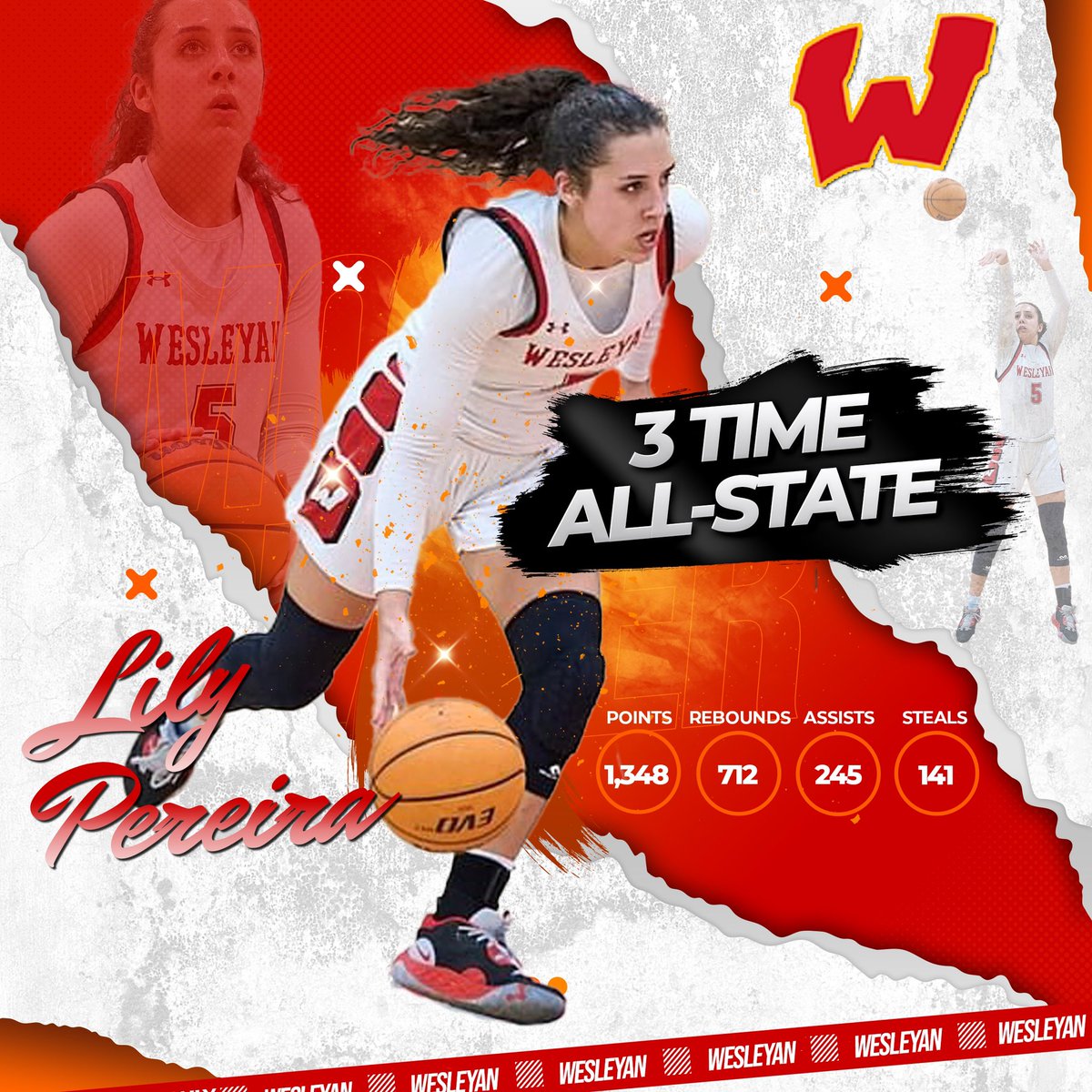 Congratulations @lilympereira 3X NCISAA 4A All State honors!! ❤️💪 @WCA_WBB @FSC_WBB