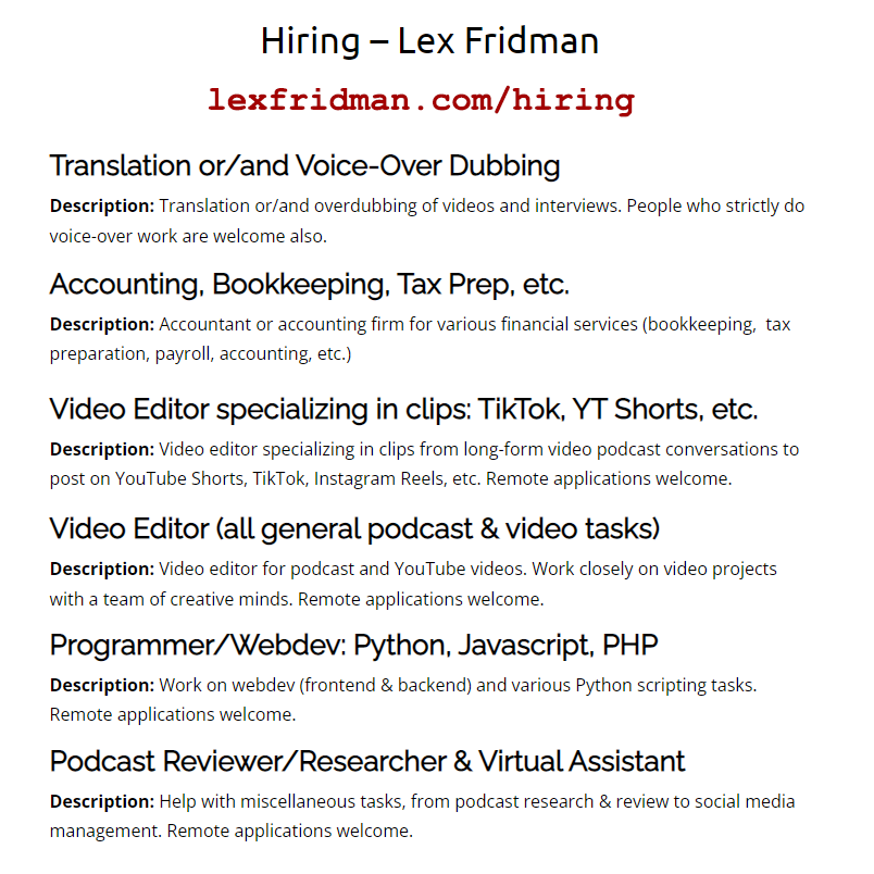 Criticism Of Fridman, Lex Fridman