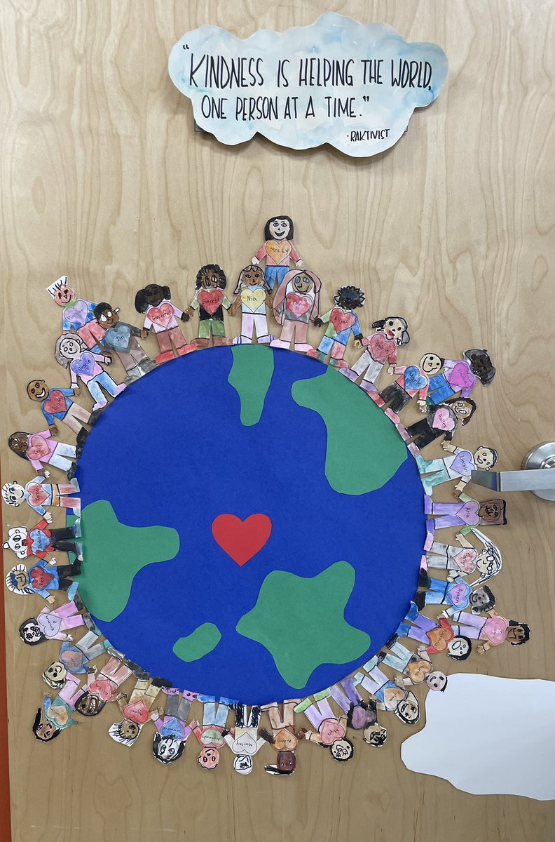 copperfieldkin1's tweet photo. Throughout the month of February, we have been learning all about kindness and how to show it. This door art projects represent how we are all connected and show kindness to everyone! @Copperfield106 @yyCBEdu @cbe_earlylearn #kindness #kindergarten #art #belonging https://t.co/bHtee8OAs4