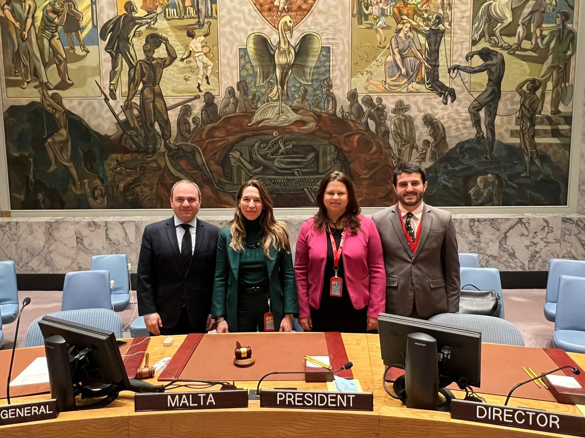 Last few hours of #UNSCMTPres 🇲🇹 Quite a ride, with 2️⃣ signature events, 1️⃣6️⃣ public meetings, 8️⃣ consultations 1️⃣ private meeting 3️⃣ AOBs, & 1️⃣ IID. We also had 1️⃣ Resolution, 1️⃣ PRST and 3️⃣ Press Statements. Thanks to @_VanessaFrazier & all the team @MaltaUNMission 🤍❤️